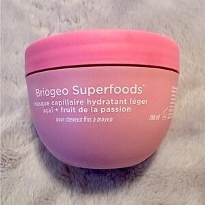 Briogeo Superfoods Acai & Passionfruit Hair Mask, Full Size, NWOB